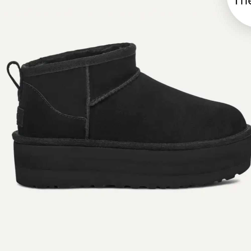 UGG Black Ultra Mini Platform Boots